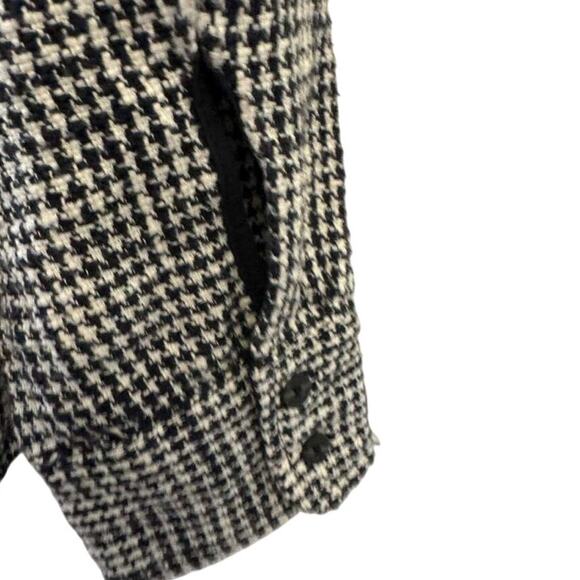 Vtg Abercrombie & Fitch Houndstooth Button Down Shacket Womens M Classic Preppy - Picture 6 of 10